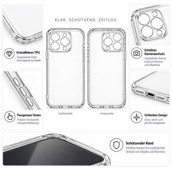 starfix Air Silikon-Hülle passend für Apple iPhone 13 Pro Max, transparent