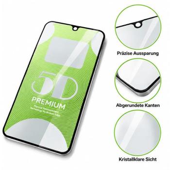 starfix (Full Glue 3D) Displayschutz Panzer-Glas passend für Apple iPhone 13 / 13 Pro, iPhone 14, 16e, 17e schwarz