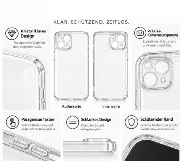starfix Air Silikon-Hülle passend für Apple iPhone 14, transparent