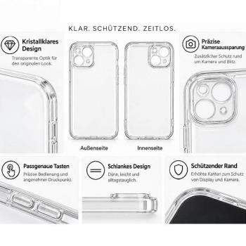 starfix Air Silikon-Hülle passend für Apple iPhone 15, transparent