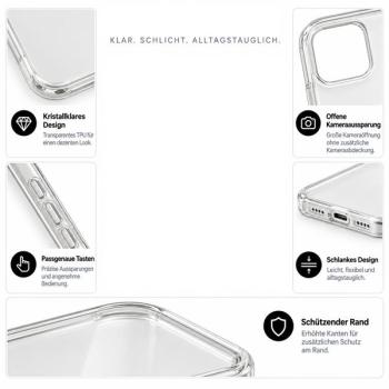 starfix Air Silikon-Hülle passend für Apple iPhone 15 Plus, transparent