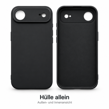 starfix Air Silikon-Tasche passend für Apple iPhone 17 Air, schwarz