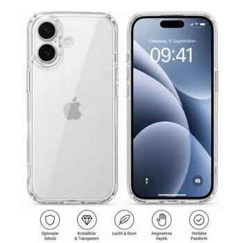 starfix Air Silikon-Hülle passend für Apple iPhone 17, transparent