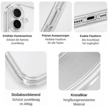 starfix Air Silikon-Hülle passend für Apple iPhone 17, transparent
