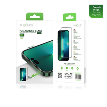 Rixus Displayschutzglas 5D (Full Curved) für Samsung Galaxy A40 SM-A405F schwarz