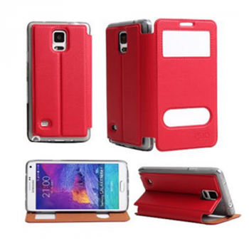HDD Design Flip Tasche Samsung Galaxy S6 Rot Magnet Serie