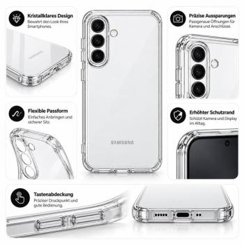 starfix AIR Silikon-Hülle passend für Samsung Galaxy A57 5G (A576B), transparent