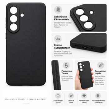 starfix AIR Silikon-Hülle passend für Samsung Galaxy S26 Plus (S947B), schwarz