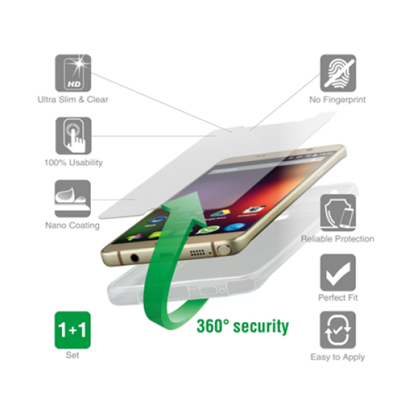 4smarts Second Glass 360° Protection (vorne + hinten) für Microsoft Lumia 650 transparent 4smarts Second Glass 360° Protection (vorne + hinten) für Microsoft Lumia 650 transparent