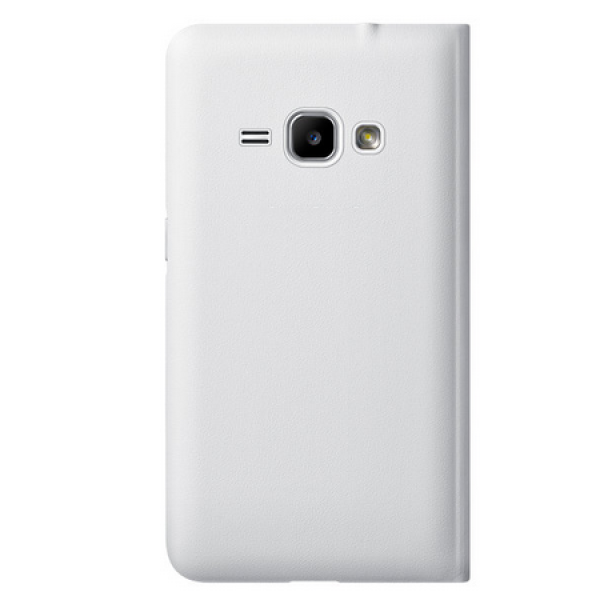 starfix Flip Tasche Schutz-Hülle Cover für Galaxy J1 (2016) weiß