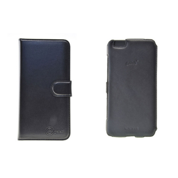 Galeli Mike Book Case mit Fach passend für Apple iPhone 6 Plus schwarz (PU)