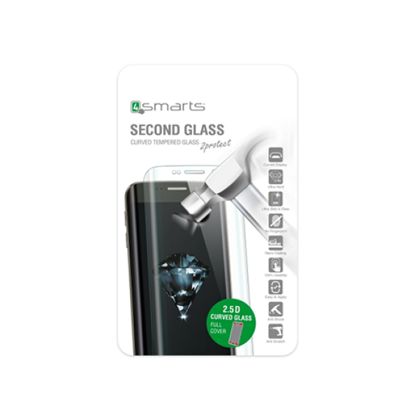 4smarts Second Glass Curved 2.5D für Sony Xperia XA schwarz 4smarts Second Glass Curved 2.5D für Sony Xperia XA schwarz