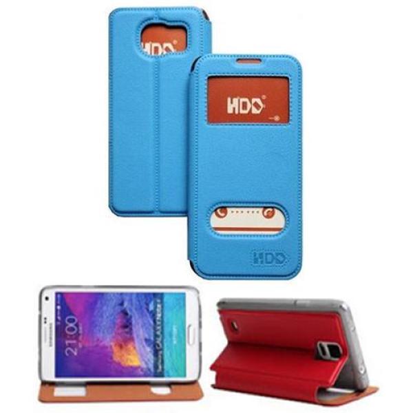 starfix View Flip Tasche Schutz-Hülle Cover für Samsung Galaxy S7 Edge hellblau Magnet Serie