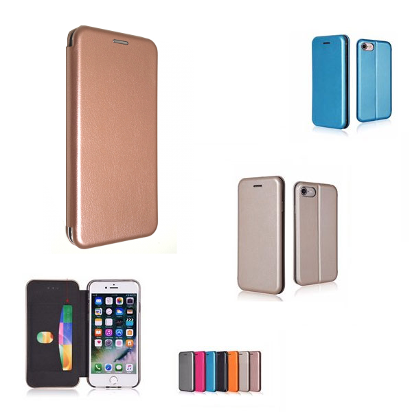 starfix Flip Wallet Tasche Schutz-Hülle Cover für Samsung A6 Plus (2018) mit Kartenfach rosa