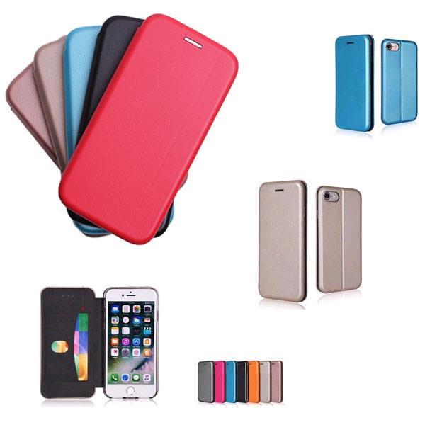 starfix Flip Wallet Tasche Schutz-Hülle Cover für iPhone X/Xs mit Kartenfach rot