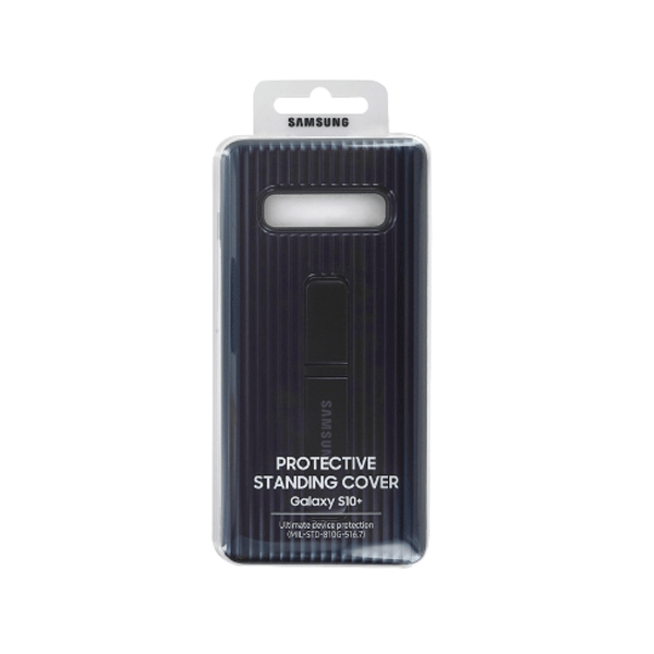Samsung EF-RG975CB Protective Standing Cover für Galaxy S10+ schwarz