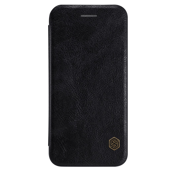 Nillkin Qin Leder Flip-Tasche mit Kartenfach für iPhone Xs / X schwarz