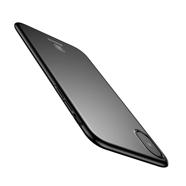 Baseus Thin - Ultradünn -  PC Tasche Schutz-Hülle Back Case Cover für iPhone X schwarz