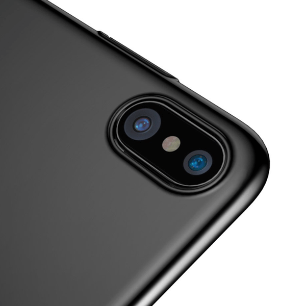 Baseus Thin - Ultradünn -  PC Tasche Schutz-Hülle Back Case Cover für iPhone X schwarz
