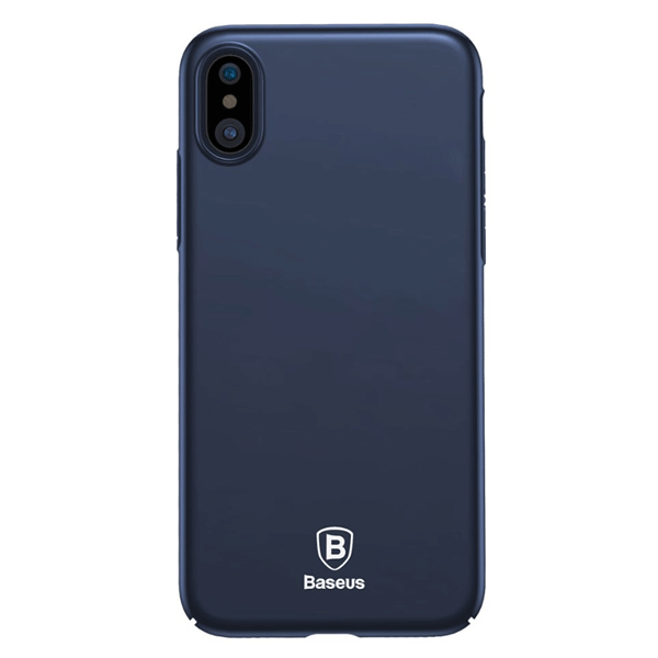 Baseus Thin - Ultradünn -  PC Tasche Schutz-Hülle Back Case Cover für iPhone X blau