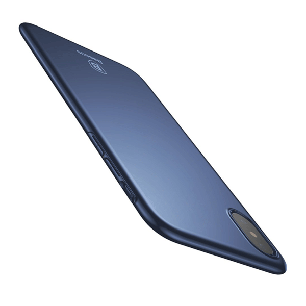 Baseus Thin - Ultradünn -  PC Tasche Schutz-Hülle Back Case Cover für iPhone X blau