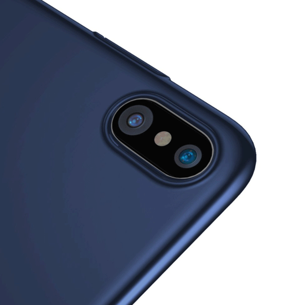 Baseus Thin - Ultradünn -  PC Tasche Schutz-Hülle Back Case Cover für iPhone X blau