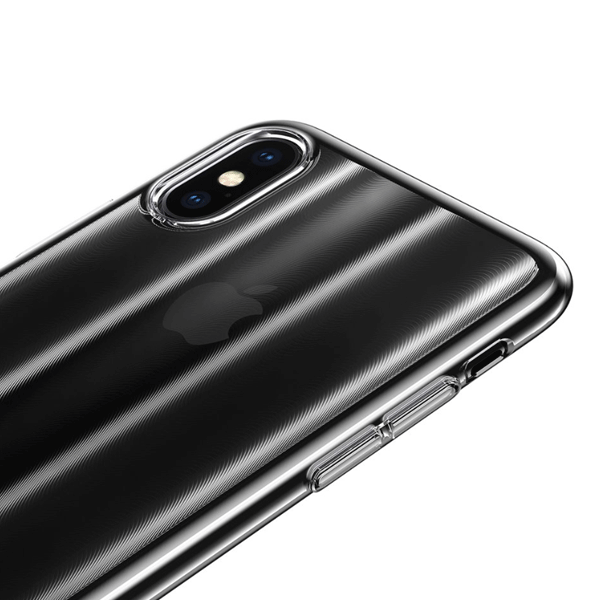 Baseus Aurora – Farbverlauf - Silikon-Tasche Schutz-Hülle Cover für iPhone XS / X schwarz