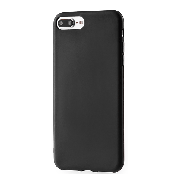 starfix Soft Matt Slim Silikon-Tasche für iPhone 8 Plus / 7 Plus schwarz
