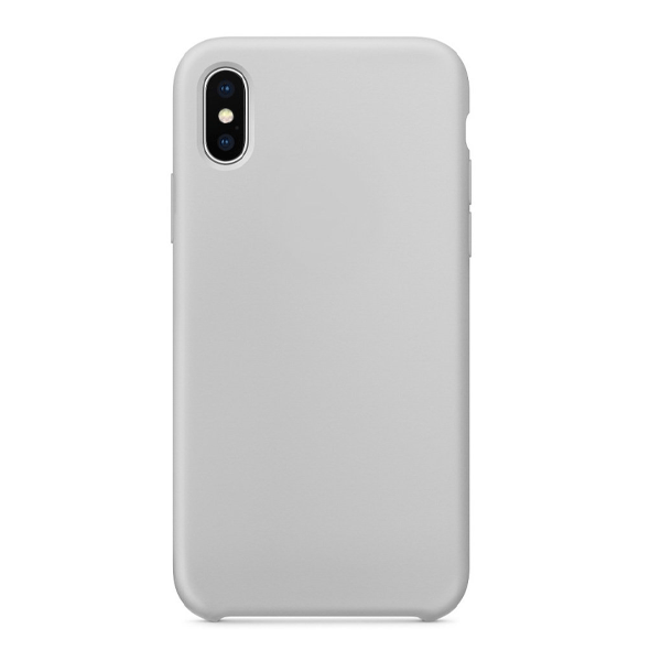 starfix Silikon-Tasche Schutz-Hülle Cover S-Case für iPhone XS / X grau