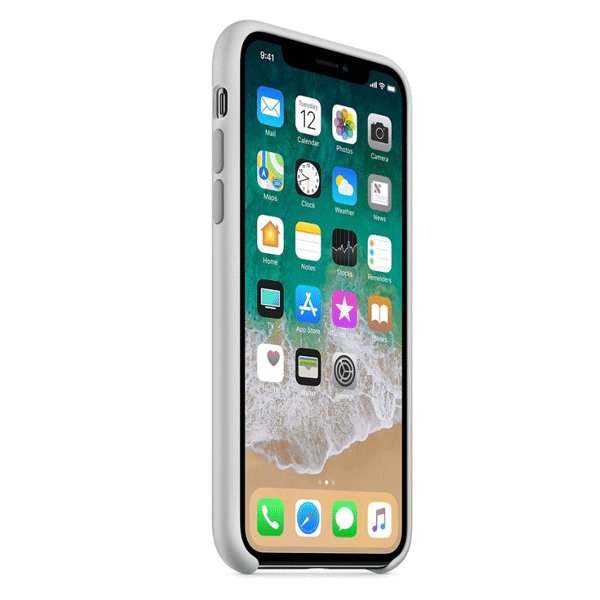 starfix Silikon-Tasche Schutz-Hülle Cover S-Case für iPhone XS / X grau