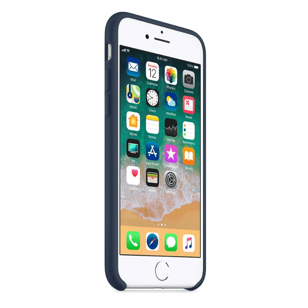 starfix Silikon-Tasche Schutz-Hülle Cover für iPhone 8 Plus / 7 Plus dunkelblau