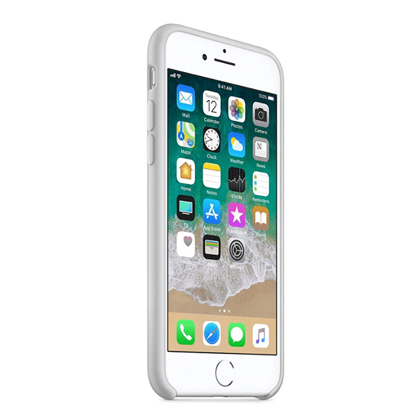 starfix Silikon-Tasche Schutz-Hülle Cover für iPhone 8 Plus / 7 Plus grau