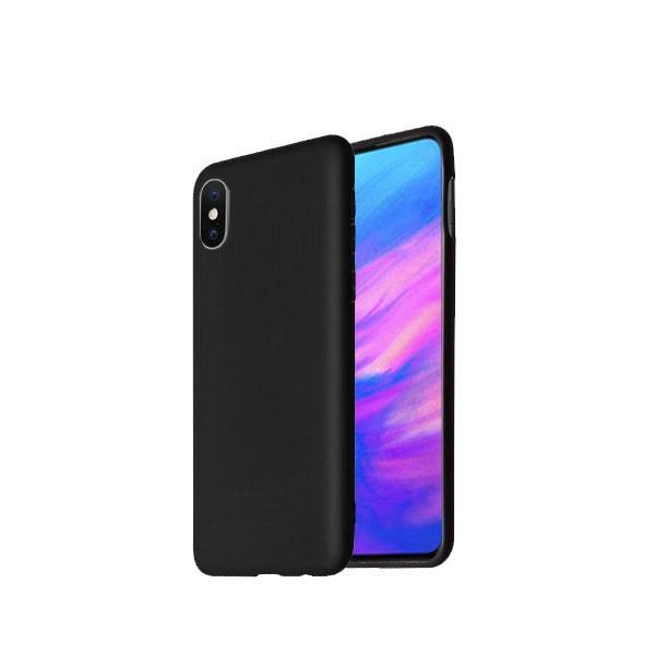 starfix Ultra Slim Matt Silikon-Tasche Schutz-Hülle Cover für Xiaomi Pocophone F1 schwarz