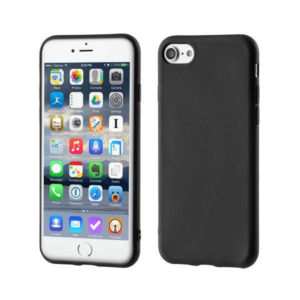 starfix Ultra Slim Matt Silikon Schutz Hülle Tasche für iPhone 6 Plus schwarz
