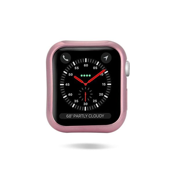 DUX DUCIS 2x Silikon TPU Schutzhülle für Apple Watch 4 40mm rosa und transparent