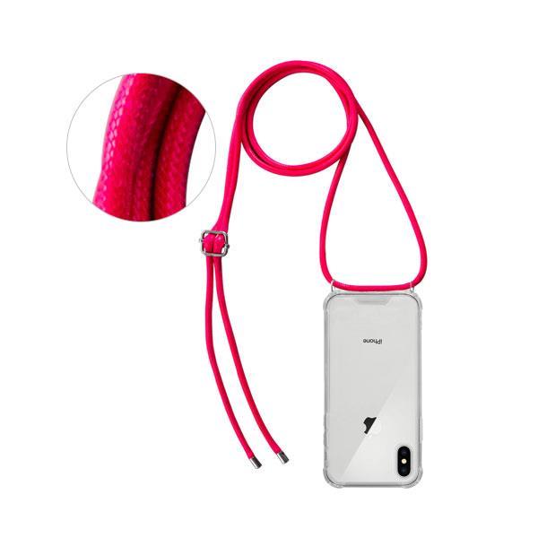 "OKKES" "Kordon" TPU Silikon-Tasche Schutz-Hülle Cover für iPhone Xs Max, pink