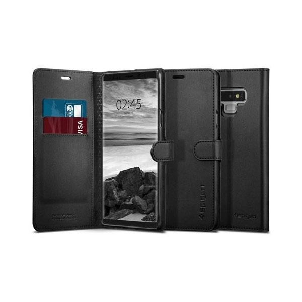 Spigen Wallet S Flip-Tasche Wallet Case Schutz-Hülle für Samsung Galaxy Note 9 N960 schwarz