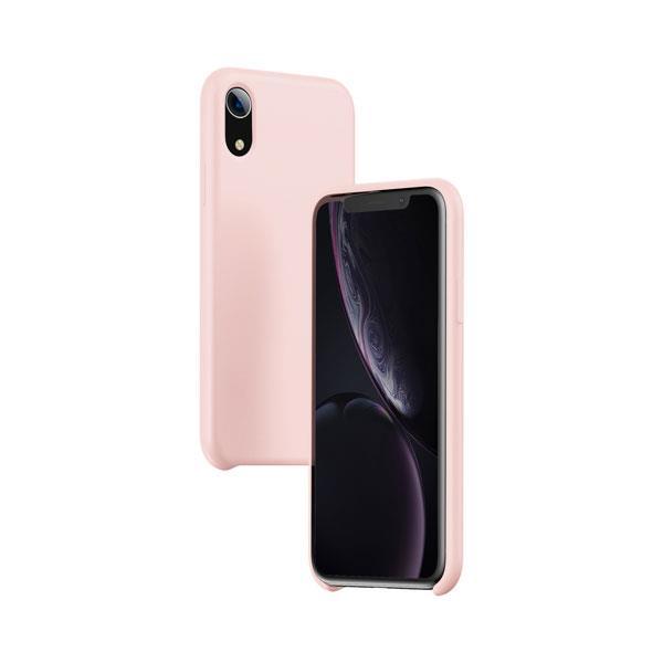 Baseus LSR Liquid Rubber Silikon-Tasche Schutz-Hülle Cover für iPhone Xr rosa