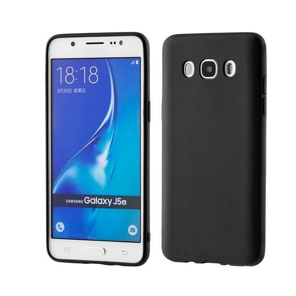 starfix Ultra Slim Silikon-Tasche Schutz-Hülle Cover Matt für Samsung Galaxy J5 (2016) schwarz