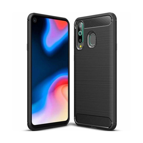 starfix Carbon Flexibel Silikon Cover Tasche Schutz-Hülle für Huawei Honor 20 Lite schwarz