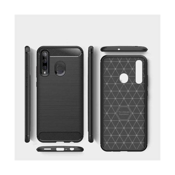 starfix Carbon Flexibel Silikon Cover Tasche Schutz-Hülle für Huawei Honor 20 Lite schwarz