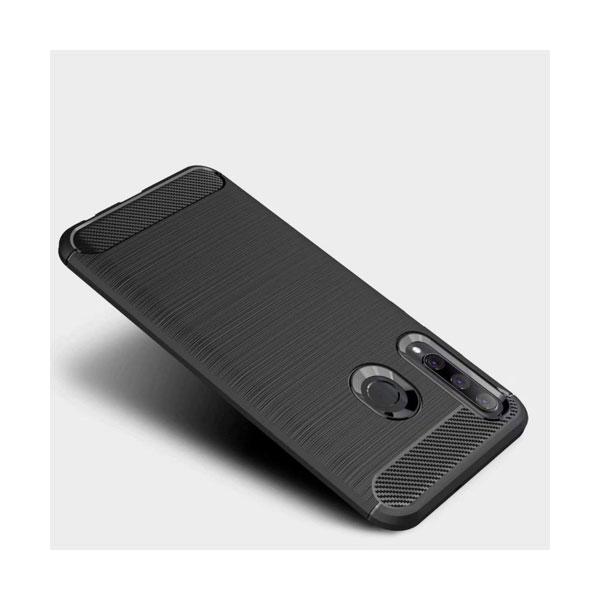 starfix Carbon Flexibel Silikon Cover Tasche Schutz-Hülle für Huawei Honor 20 Lite schwarz