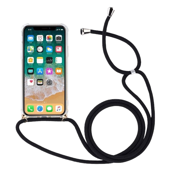 starfix "Kordon" Schnur Tasche Silikon Schutz-Hülle Cover Case S-Case für Samsung Galaxy S20+ PLUS, schwarz