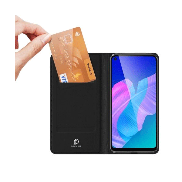Dux Ducis Flip Tasche Skin Pro Series für Huawei Huawei P40 Lite E schwarz
