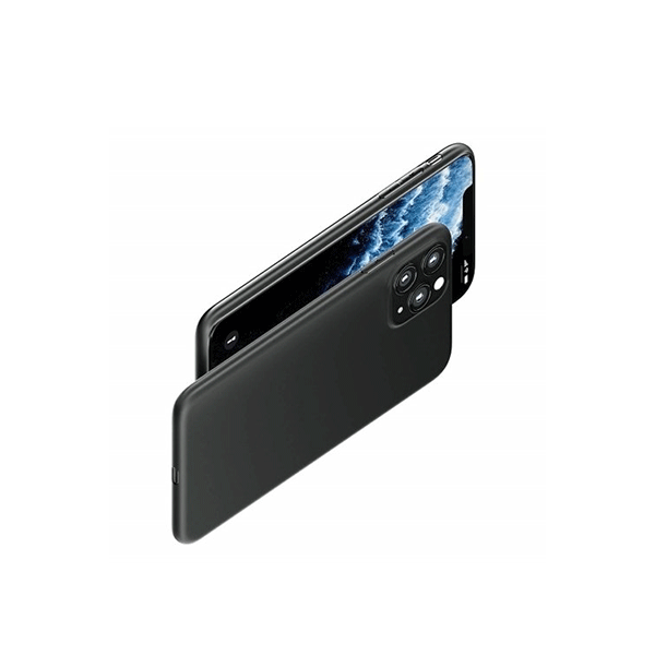 HDD Ultra Slim Silikon-Tasche für iPhone 12 mini (5,4 Zoll) matt schwarz