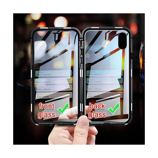 Wozinsky Premium Magnet 360° Outdoor Cover für iPhone 11 Pro - Metall Rahmen schwarz
