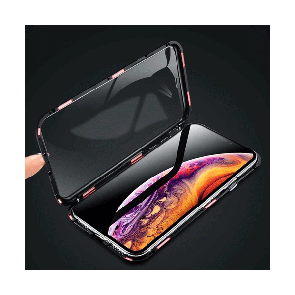 Wozinsky Premium Magnet 360° Outdoor Cover für iPhone 11 Pro - Metall Rahmen schwarz