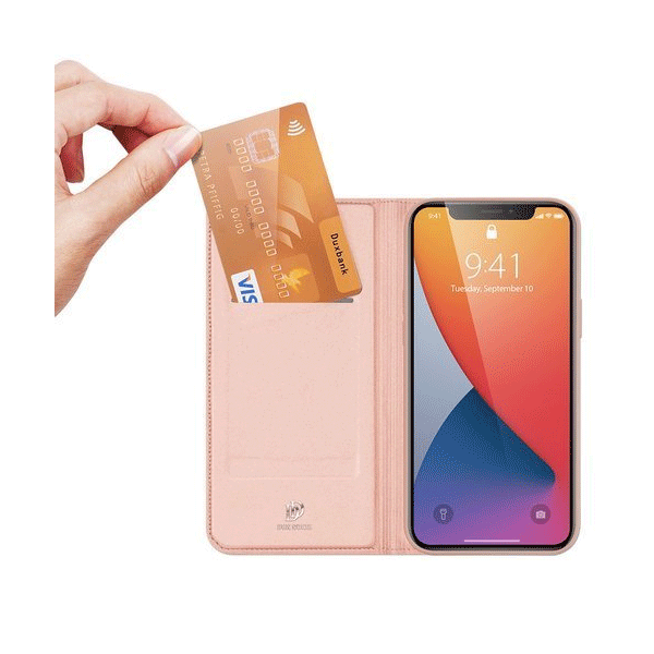 DUX DUCIS Skin Pro Flip Tasche für Apple iPhone 12/12 Pro rosa
