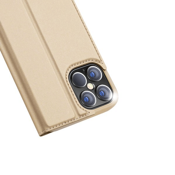 DUX DUCIS Skin Pro Flip Tasche für Apple iPhone 12 Pro Max gold