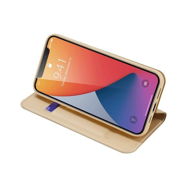 DUX DUCIS Skin Pro Flip Tasche für Apple iPhone 12 Pro Max gold